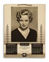 (POP PHOTOGRAPHICA) Group of 7 novelties, comprising 6 calendars and a Susan Hayward puzzle.